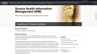 IBM Sovera Health Information Management (HIM) - United States