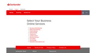 Business Online Services - Santander Bank