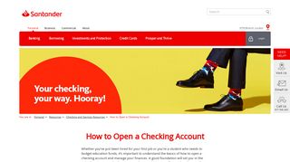 How To Open A Checking Account | Santander Bank
