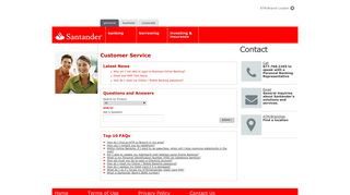 Support Home Page - Santander Bank