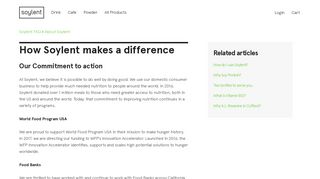 How Soylent makes a difference – Soylent FAQ