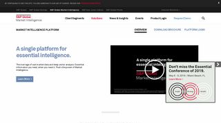 Market Intelligence Platform | S&P Global Market Intelligence