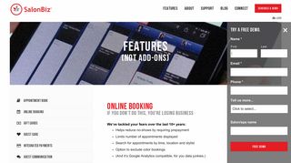 Online Booking - SalonBiz Salon Software