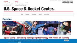 Space Camp - combining cutting edge technology with hands-on ...