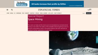 Space Mining | Financial Times