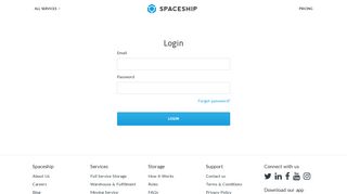 Login | Spaceship Storage