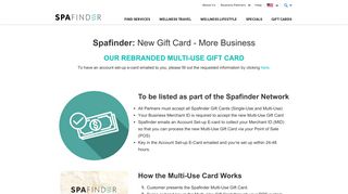 Setup Card - SpaFinder