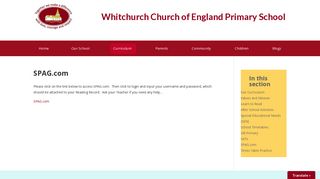 SPAG.com | Whitchurch Primary School