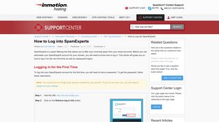 How to Log into SpamExperts | InMotion Hosting