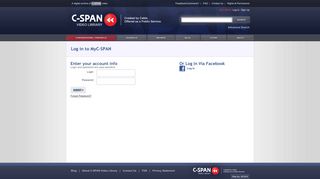 Log in to MyC-SPAN
