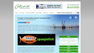 Changes to Spanglefish Domain Package Bundle - Calico UK