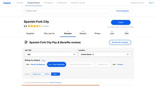 Working at Spanish Fork City: Employee Reviews about Pay ...
