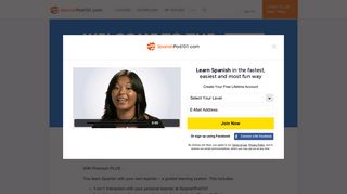 Learn Spanish With Your Teacher - SpanishPod101.com