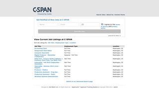 Search Jobs - C-SPAN - iApplicants