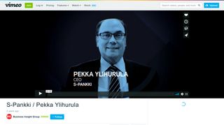 S-Pankki / Pekka Ylihurula on Vimeo