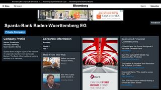 Sparda-Bank Baden-Wuerttemberg eG: Company Profile - Bloomberg