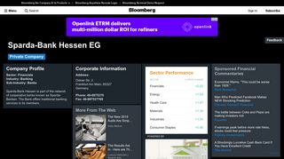 Sparda-Bank Hessen eG: Company Profile - Bloomberg