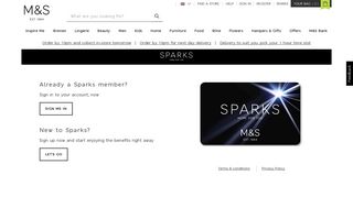 M&S Sparks Loyalty Card | Personalised Offers Members Club