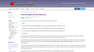AmericanSingles.com Now Spark.com - Dating Sites Reviews