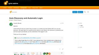 Auto Discovery and Automatic Login - Spark Support - Ignite Realtime ...
