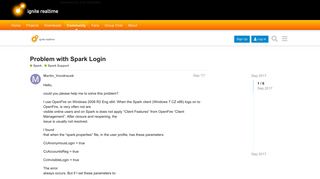 Problem with Spark Login - Spark Support - Ignite Realtime ...