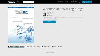 Welcome To SPARK Login Page - Yumpu