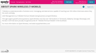 About Spark Wireless (T-Mobile) - talentReef Applicant Portal