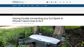 Having trouble connecting your DJI Spark to iPhone? Here's how to fix ...