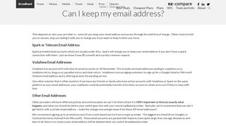 Can I keep my email address? - Broadband Compare