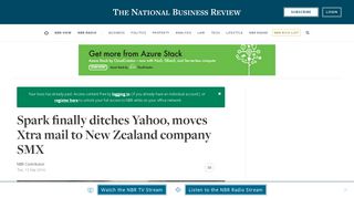 Spark finally ditches Yahoo, moves Xtra mail to New Zealand - NBR