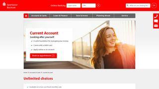 Current Account - Looking after yourself - Sparkasse Bochum