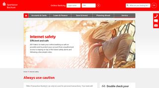 Internet safety - Efficient and safe - Sparkasse Bochum
