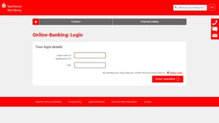Online banking - Login - Sparkasse Nürnberg
