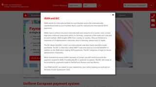 Payment transactions - Sparkasse Erlangen