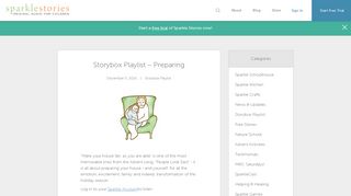 Storybox Playlist – Preparing - Sparkle Stories