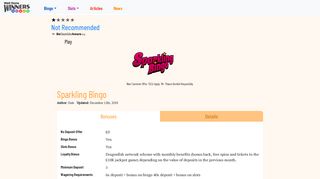 Sparkling Bingo | Join a Top Dragonfish Bingo Site - WDW Bingo