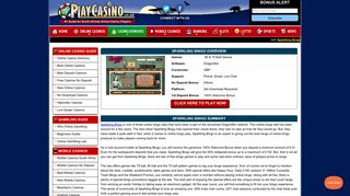 Sparkling Bingo Review - Online Bingo South Africa - PlayCasino