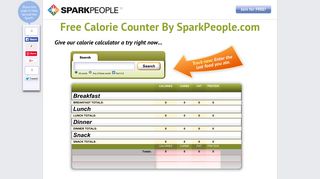 Free Calorie Counter | SparkPeople