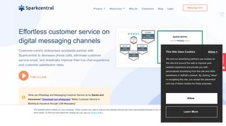 Customer Service - Live Chat - Sparkcentral Digital Messaging Platform
