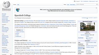 Sparsholt College - Wikipedia