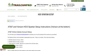 HCO Spartan Setup - Trail Cam Pro
