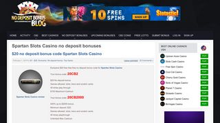 Spartan Slots Casino no deposit bonus codes