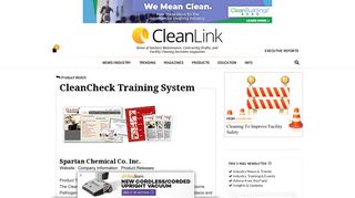 Learn about: CleanCheck Training System from Spartan Chemical Co ...