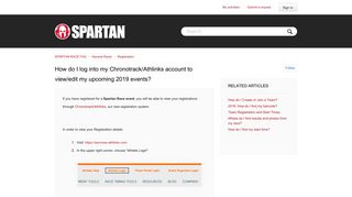 How do I log into my Chronotrack/Athlinks account ... - spartan race faq
