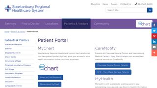 Patient Portal - Spartanburg Regional Healthcare System