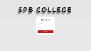SPB College - Login