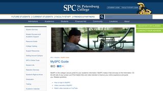 MySPC Guide - St. Petersburg College