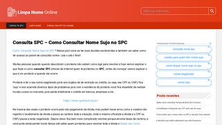 Consulta SPC - Como Consultar Nome Sujo no SPC