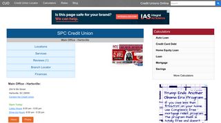 SPC Credit Union - Hartsville, SC - Credit Unions Online
