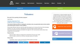 Volunteer | Central California SPCA, Fresno, CA